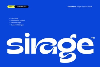 Sirage Font: Elegant Typography for Creative Design Projects