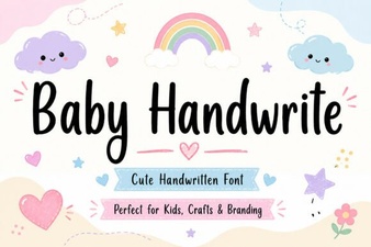 Adorable Baby Handwrite Font for Creative Design Projects