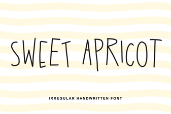 Sweet Apricot Font: a Playful Design Asset