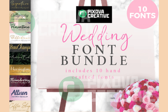 Beautiful Wedding Font Bundle Collection for Elegant Designs