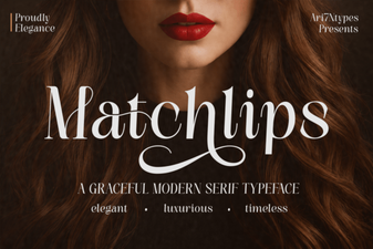 Matchlips Font: a Bold Choice for Creative Design Projects